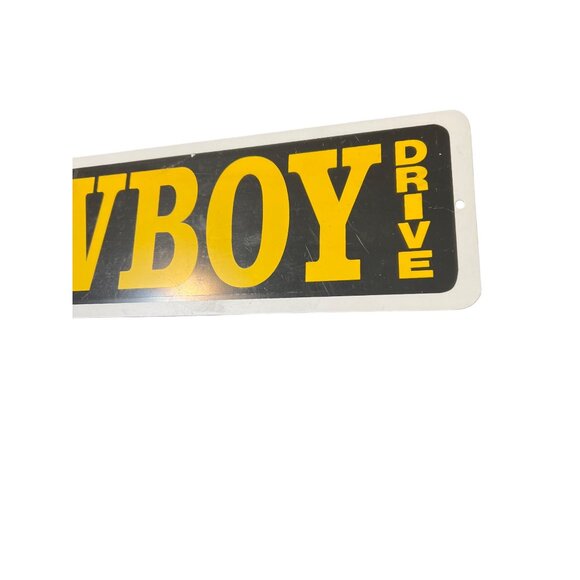 Cowboy Drive Vinyl Black Yellow Mancave Man Cave Game Room Bar 23" x 5" - Picture 3 of 3